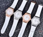 2019 Replica Hublot Classic Fusion Watches SS White Gummy Strap